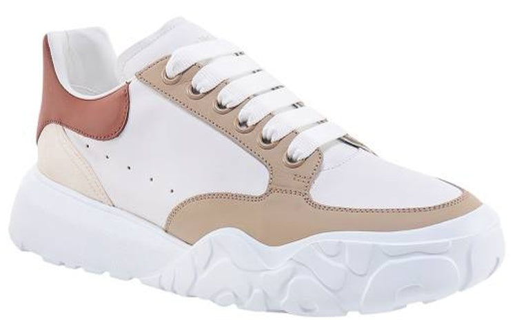 Alexander McQueen Court Trainers 'White Tan Red' 735780WID6A8804 #