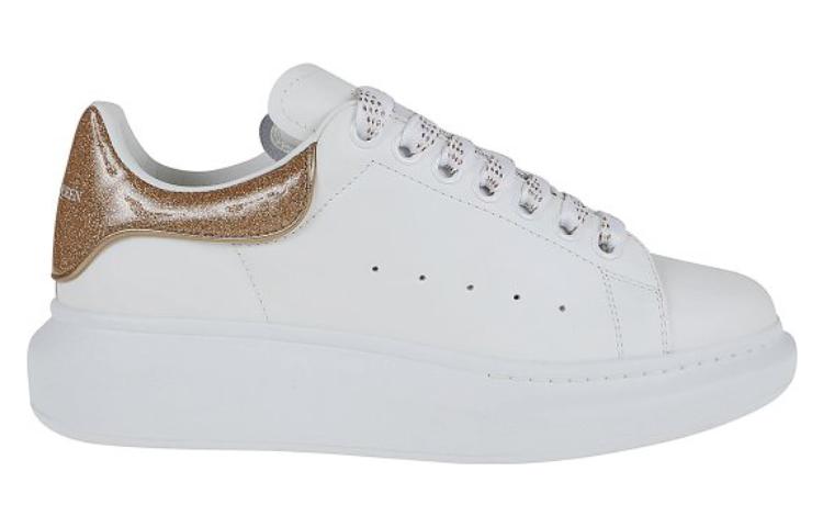 (WMNS) Alexander McQueen Oversize Sole Shoes 'White Gold' 718239WICGJ9053 #