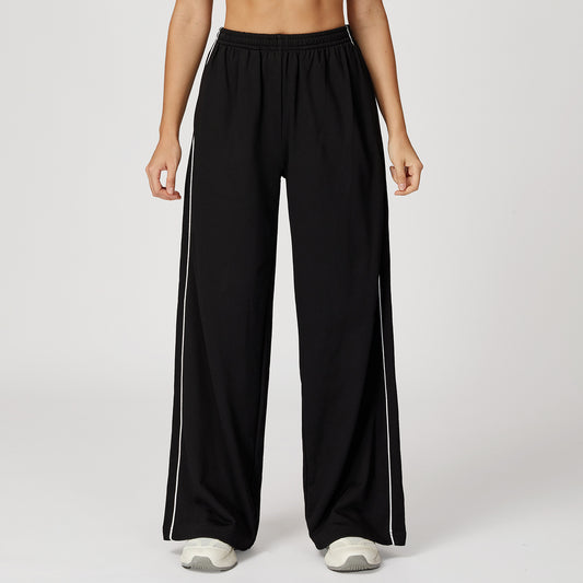 The Essential High-Waist CottonBlend Trouser Pants