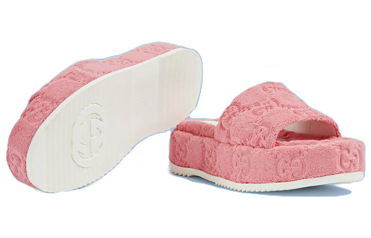 (WMNS) Gucci GG Platform Sandal 'Wild Rose' 700599-U2O00-5815 #