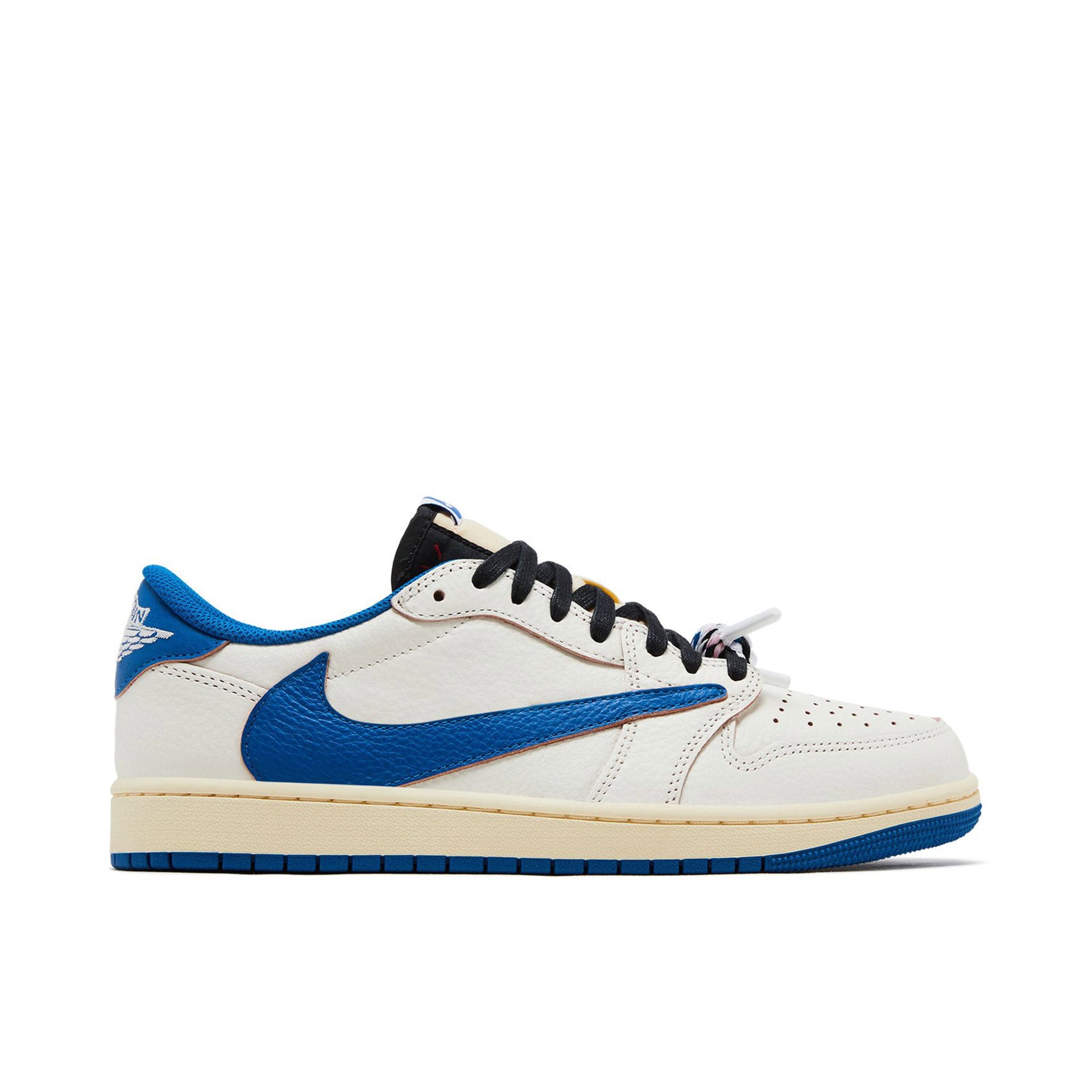 FRAGMENT DESIGN X TRAVIS SCOTT X JORDAN 1 LOW OG SP 'SAIL MILITARY BLUE'