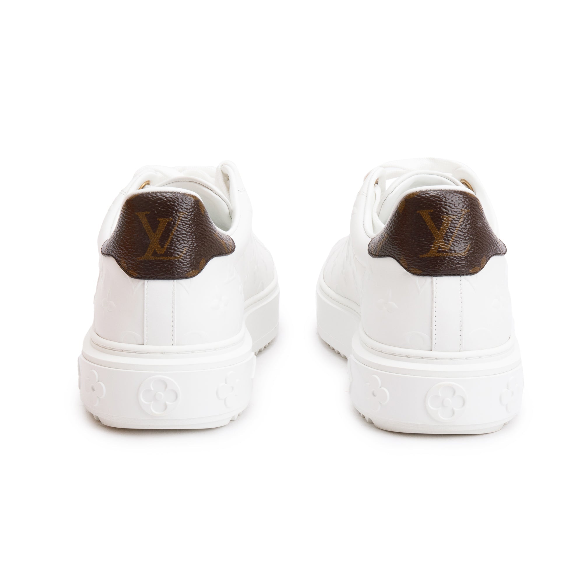 Louis Vuitton Time Out Monogram White & Brown Sneakers